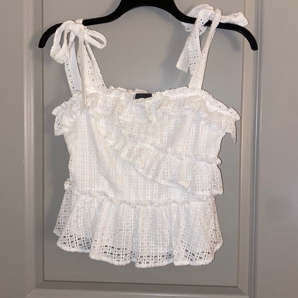 Sunday in Brooklyn White Flowy Top